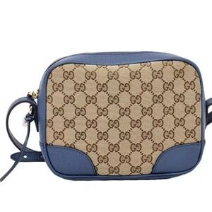 Gucci Blue and Tan Women's Bag